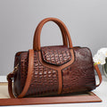 Boxy Top-Handle Bag with Textured Finish
