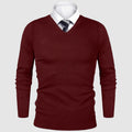 Classic Slim-Fit Men’s Pullover with V-Neckline