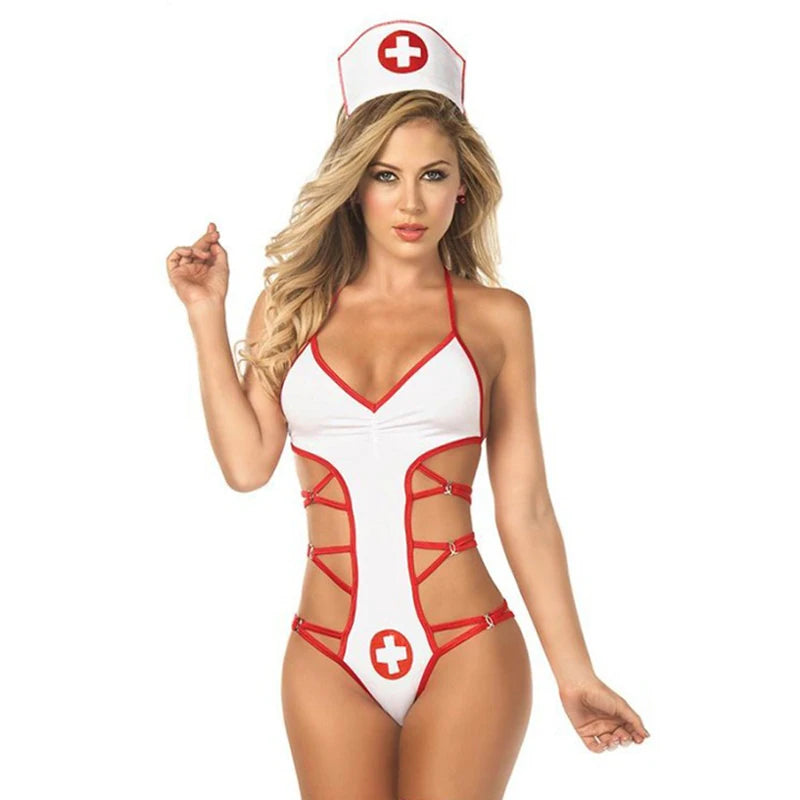 Doctor Nurse Uniform Adult Women Cosplay Sexy Lingerie Ropleplay Baby Doll Lace Dress Erotic Sex Costumes Underwear Sexi