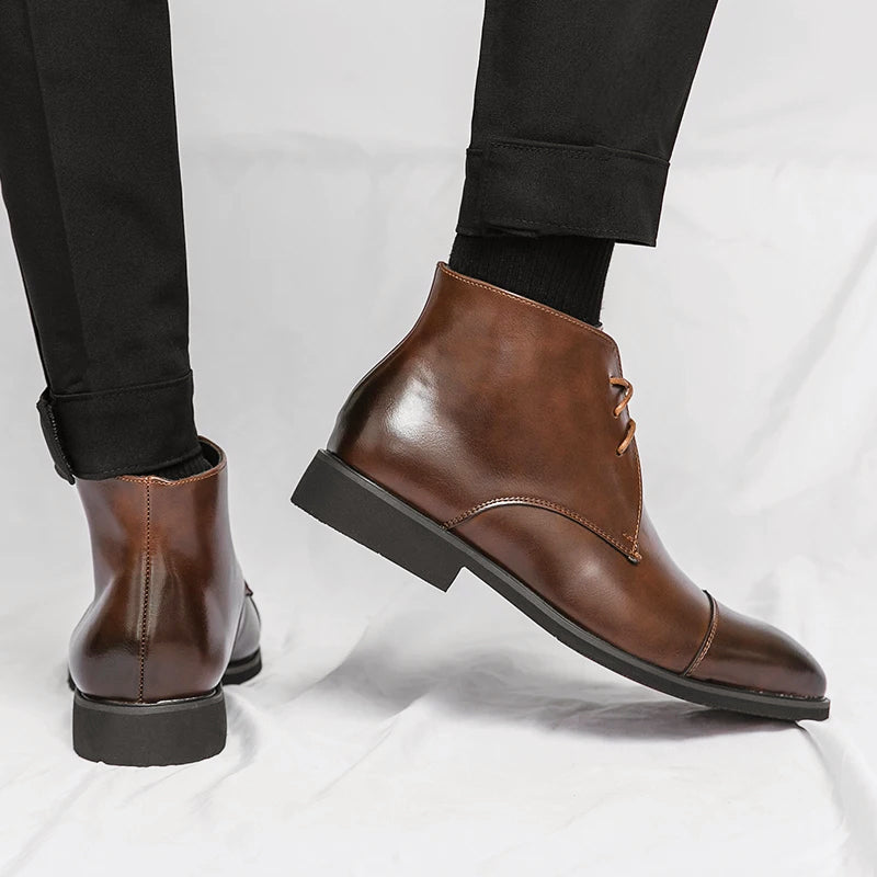 Lorenzo Vitali Ankle Boots with Lace Closure
