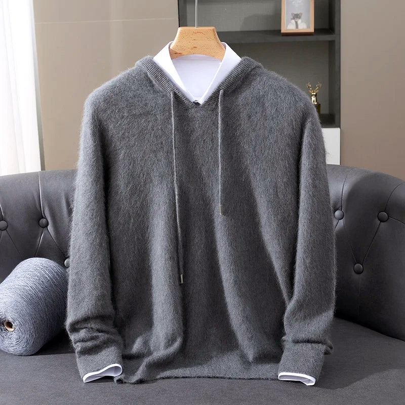 Men’s Cashmere Wool Sweater with Hood