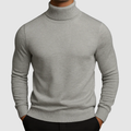 Men’s High-Neck Knit Sweater with Fleece Lining