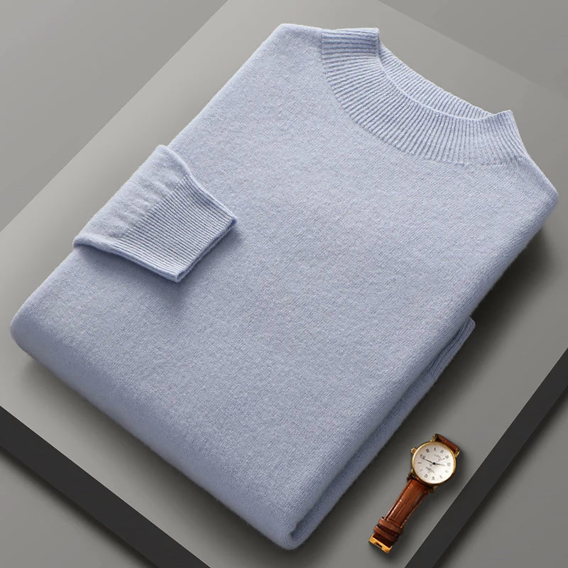 Men’s Merino Wool Sweater with Crew Neck