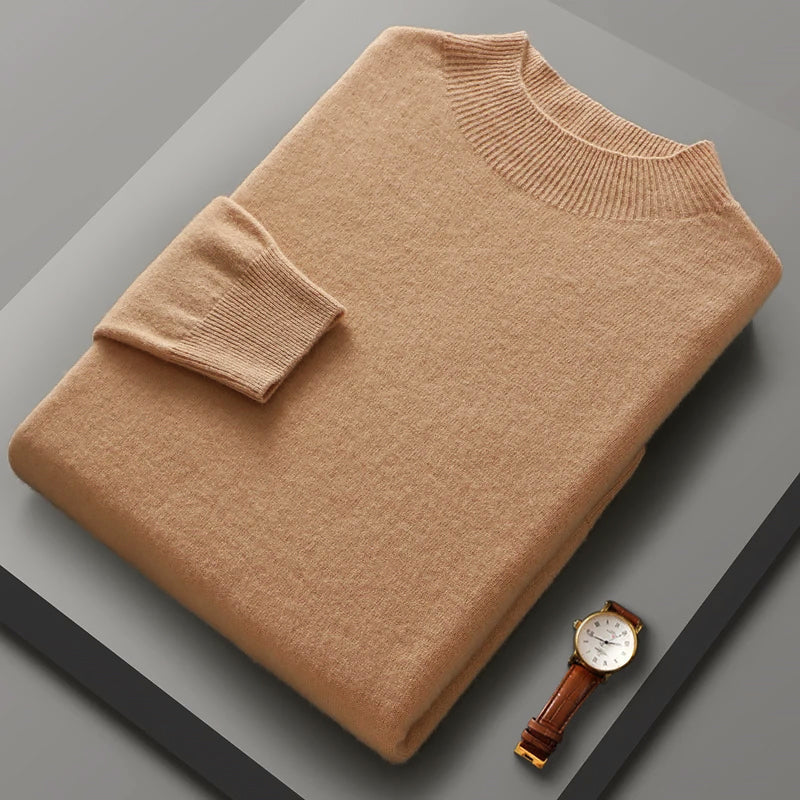 Men’s Merino Wool Sweater with Crew Neck