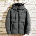 Men’s Short Hooded Puffer Jacket for Winter Wear