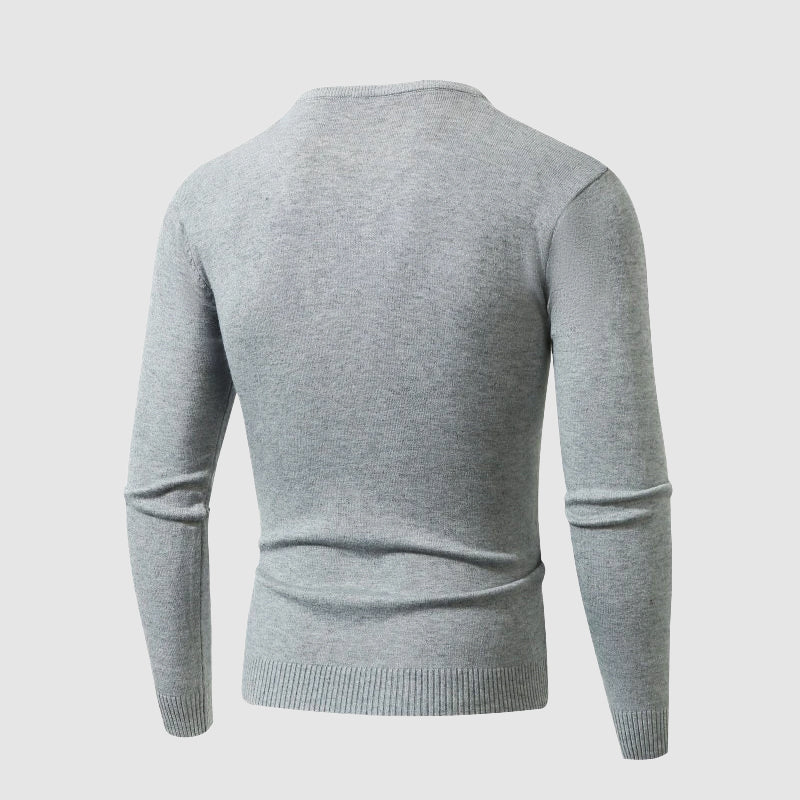 Men’s V-Neck Lightweight Knit Sweater