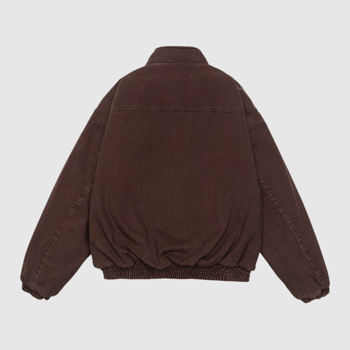 Roberto Russo Fleece-Lined Cotton Bomber Jacket