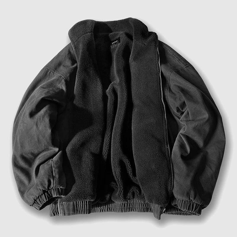 Roberto Russo Fleece-Lined Cotton Bomber Jacket