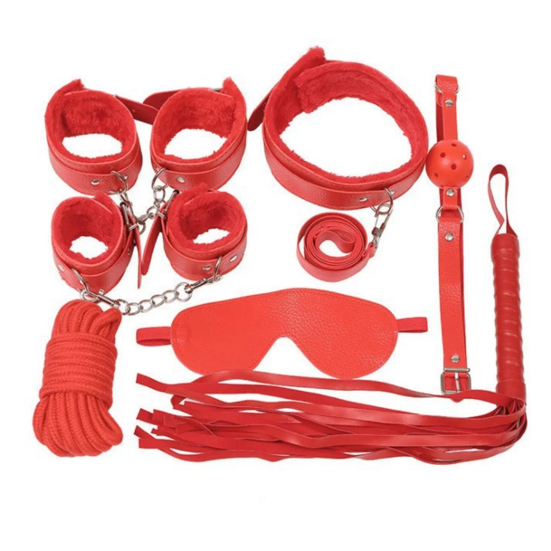 Restraint Kit Set For Adult Cosplay Couples With Handcuffs Mask Unisex Role Play Party Accessory