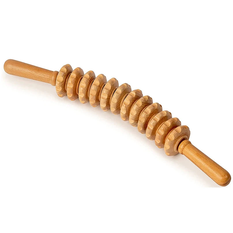 Roller de Massagem Corporal em Madeira Pleasure Pro