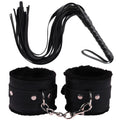 Goods For Adults Set Sexy Leather Plush Handcuffs Blindfold Spanking Soft Whips Tying Cotton Rope Couple Games Bondage Equipment