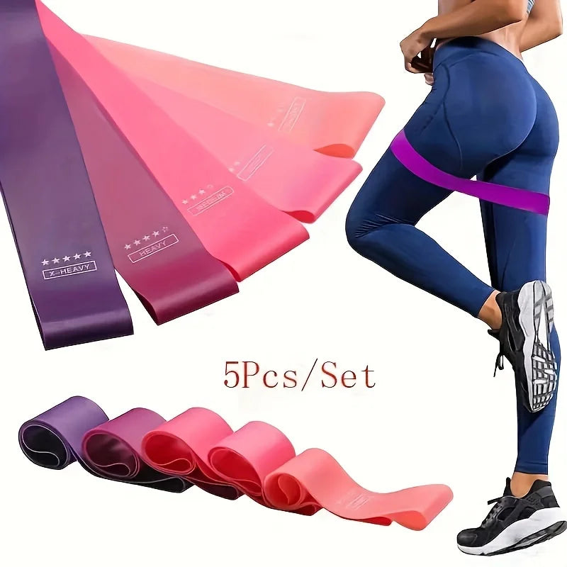 Kit Faixas Elásticas Pelvic Training - Resistance Bands Performance (5 peças)