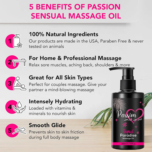 aÓleo de Massagem Sensorial Pleasure Pro