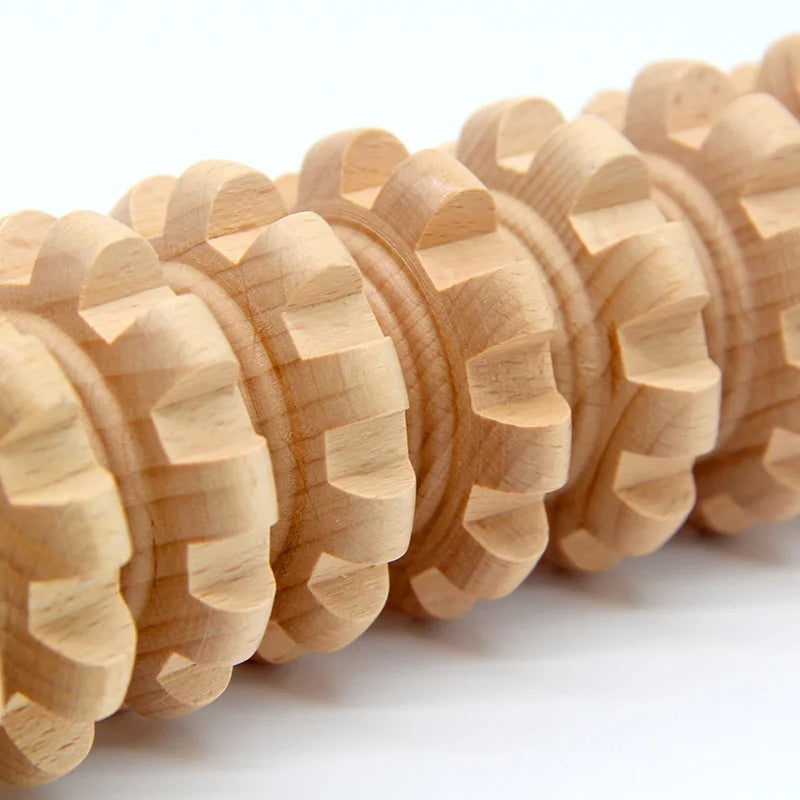 Roller de Massagem Corporal em Madeira Pleasure Pro